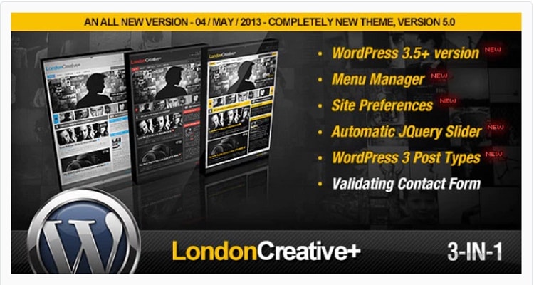 London Creative Portfolio & Blog WordPress Theme