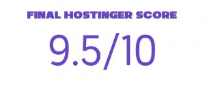 Hostinger Rating
